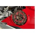 Aella Bi-color Wet Clutch Pressure Plate for the Ducati Panigale / Streetfighter / Multistrada V4 / S / Speciale, 1299 R FE, and 1299 Superleggera Aella Bi-color Wet Clutch Pressure Plate for the Ducati Panigale / Streetfighter / Multistrada V4 / S / Speciale, 1299 R FE, and 1299 Superleggera